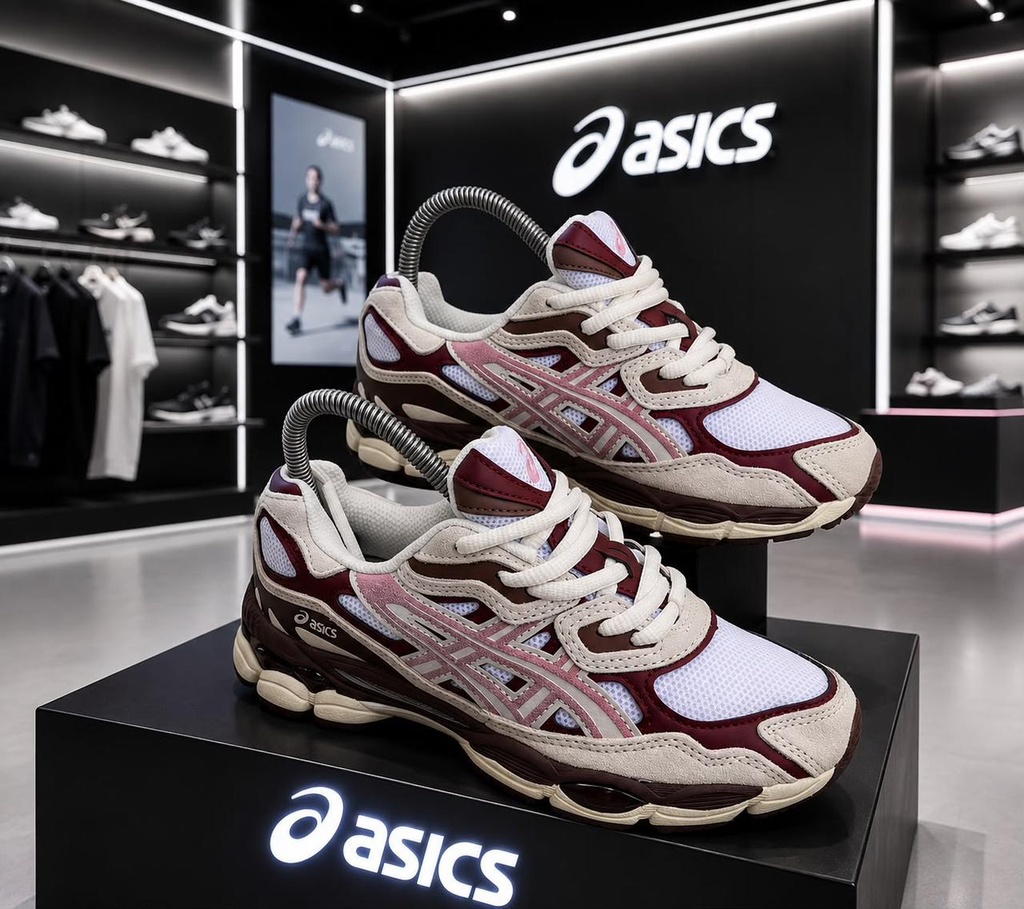 Asics Blanco Rosa