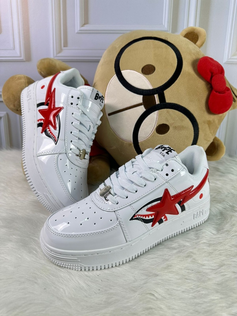 Bape Sta Blanco Rojo