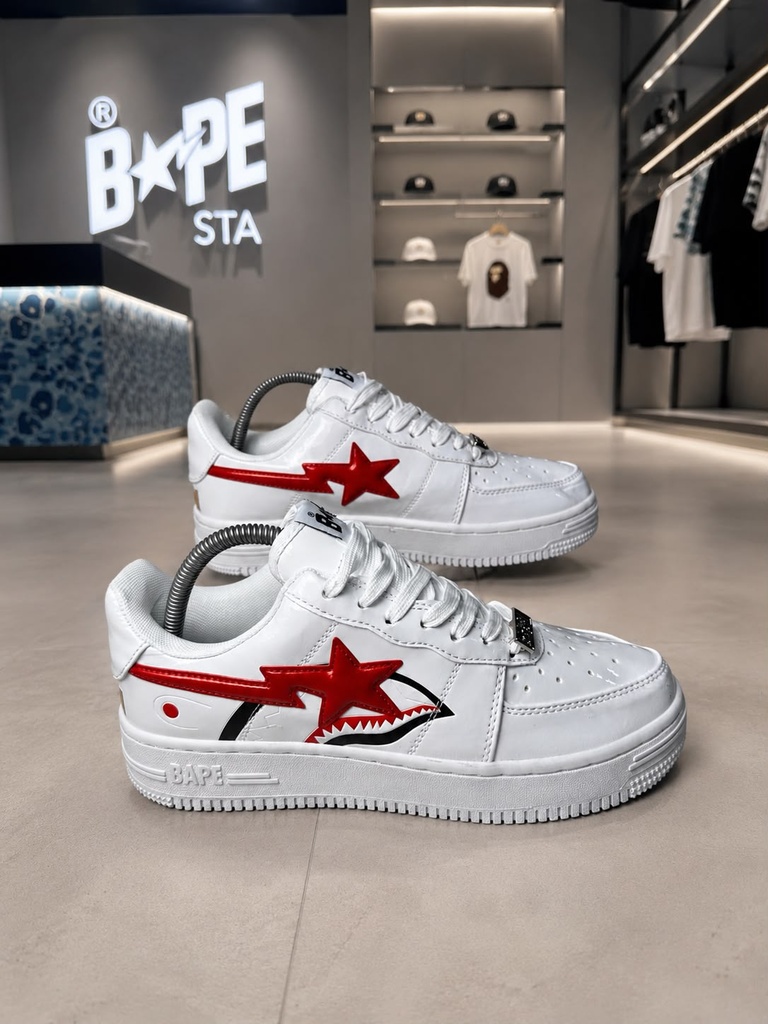 Bape Sta Blanco Rojo