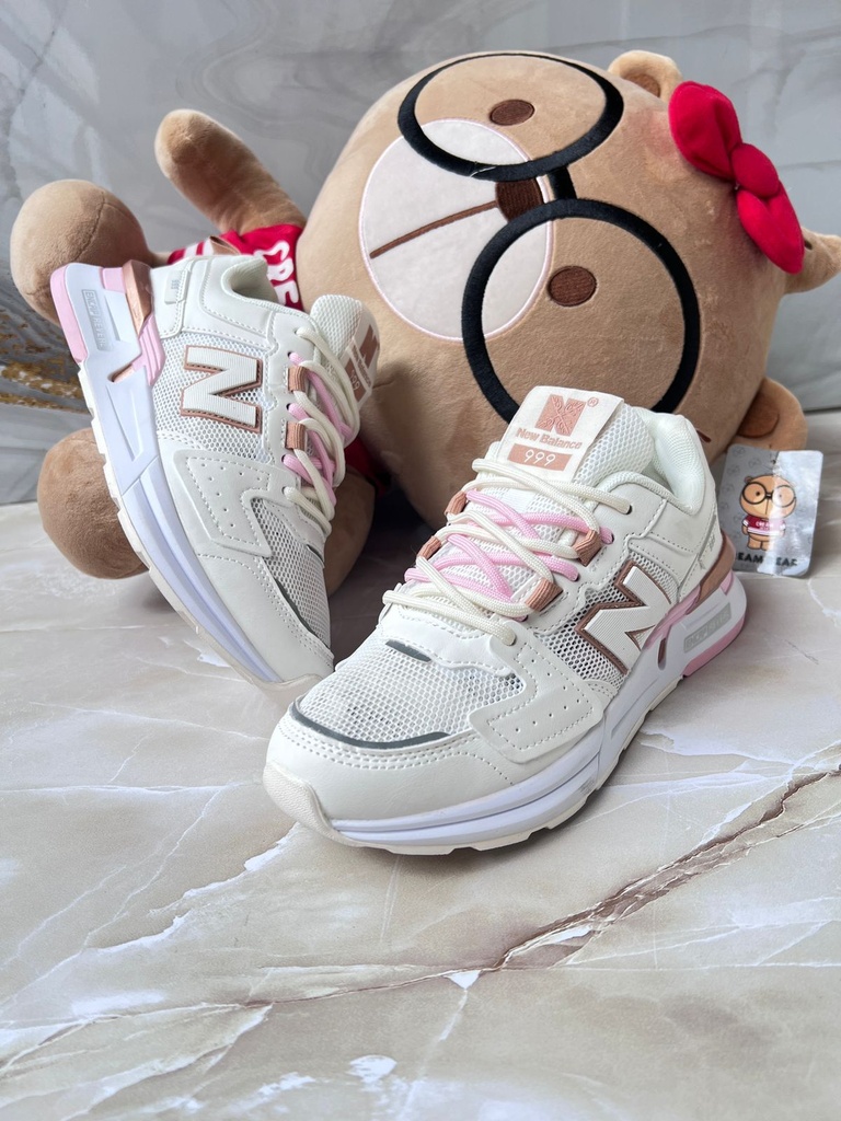 New Balance 999 Blanco Rosado Cobre