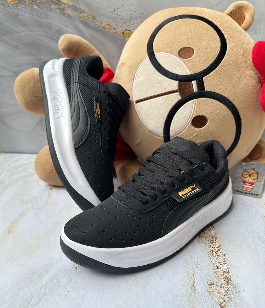Puma California Negro Dorado-Fondo Negro