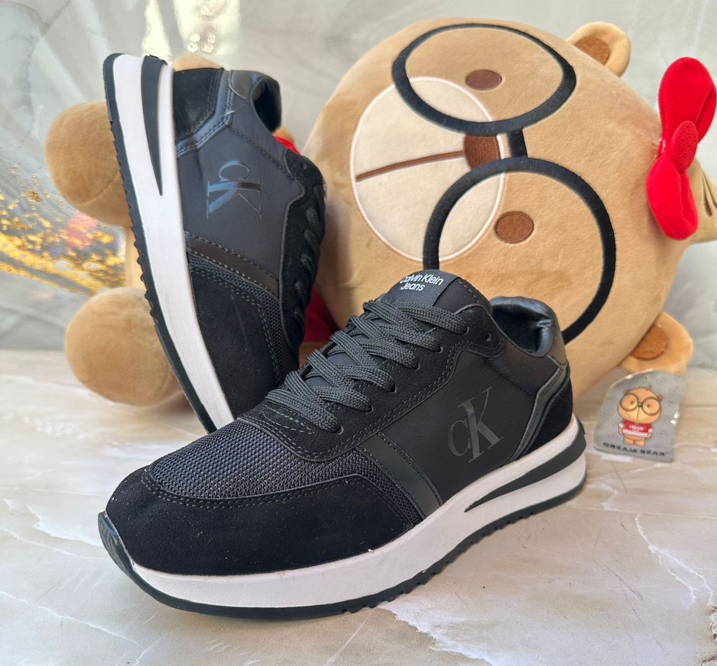 Calvin Klein Suela Alta Negro Blanco