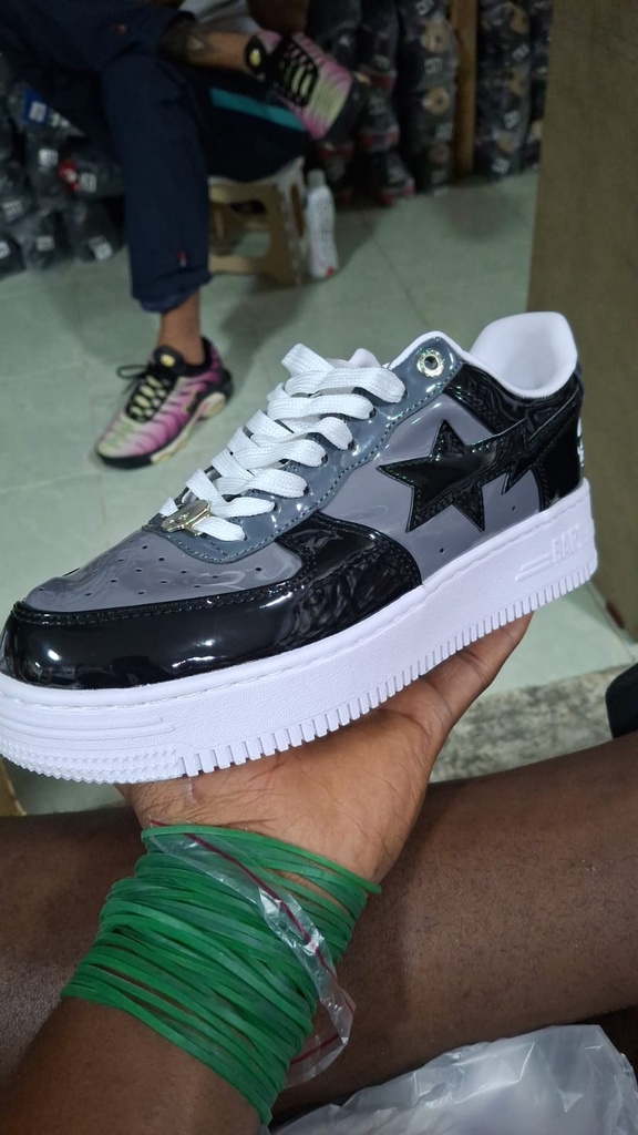 Bape Sta Negro Gris