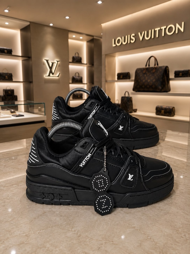 Louis Vuitton Trainer Negro Todo MS