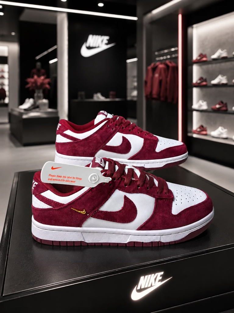 Nike Sb Dunk Vinotinto Blanco