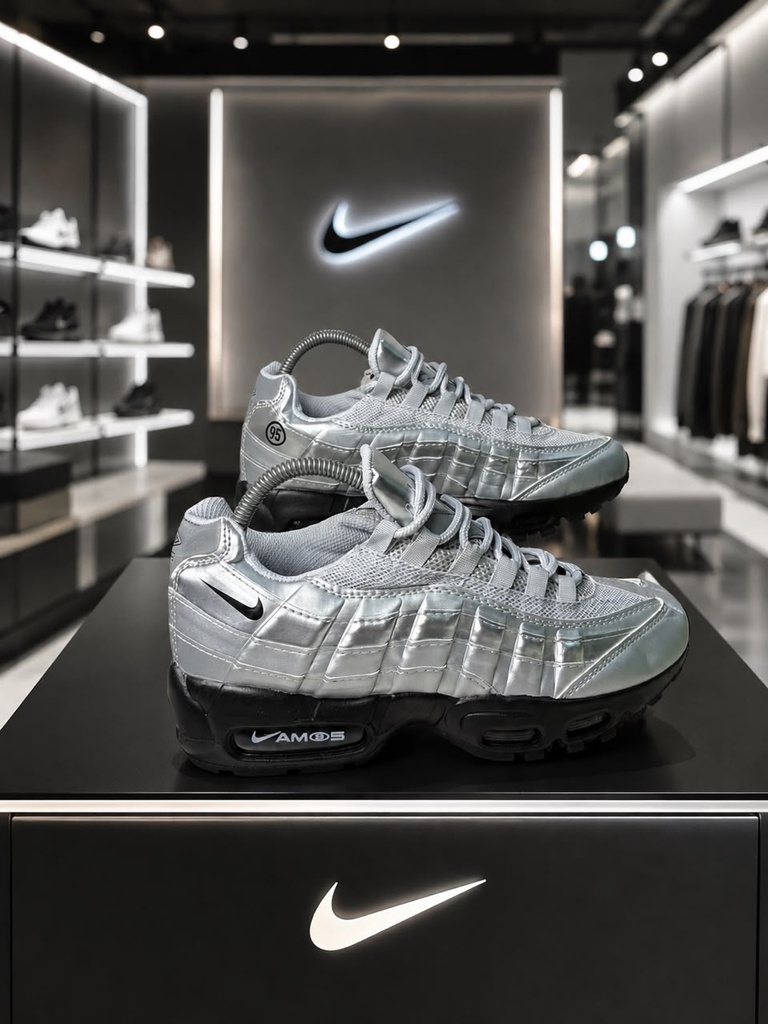 Nike 7 Camaras Gris Negro