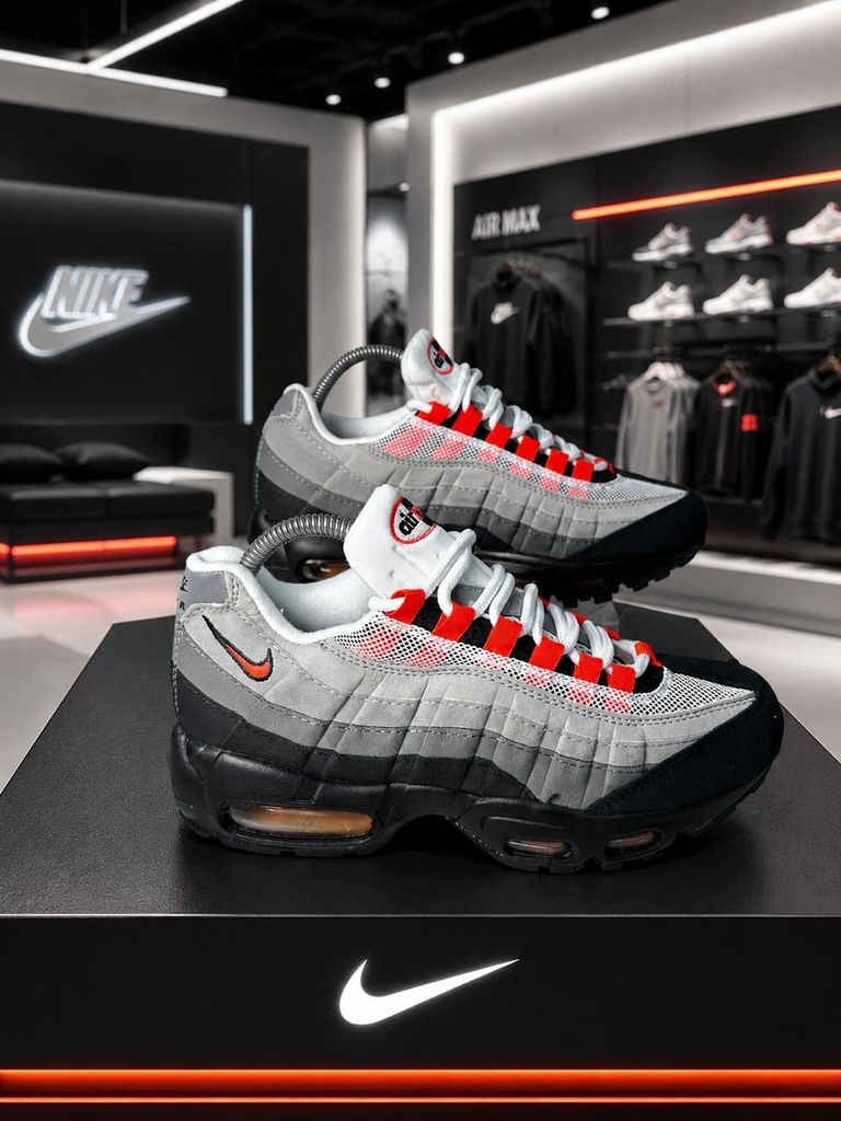 Nike 7 Camaras Gris Naranja 