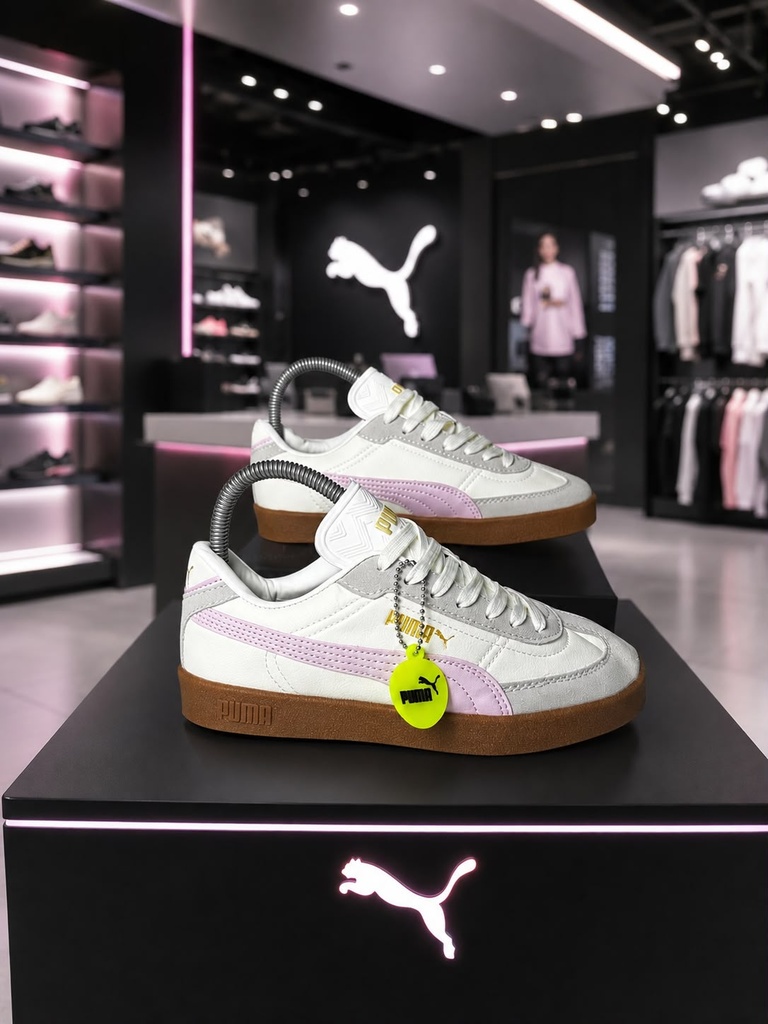 Puma Club II Blanco Rosa Pastel
