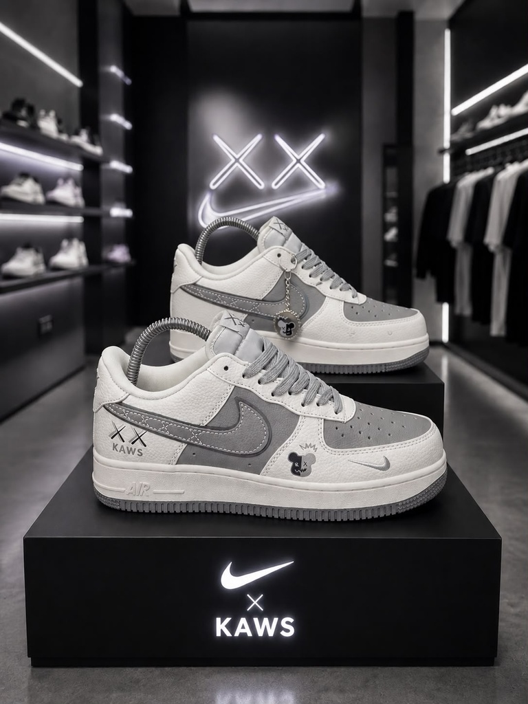Nike AF1 KAWS Beige Gris Claro