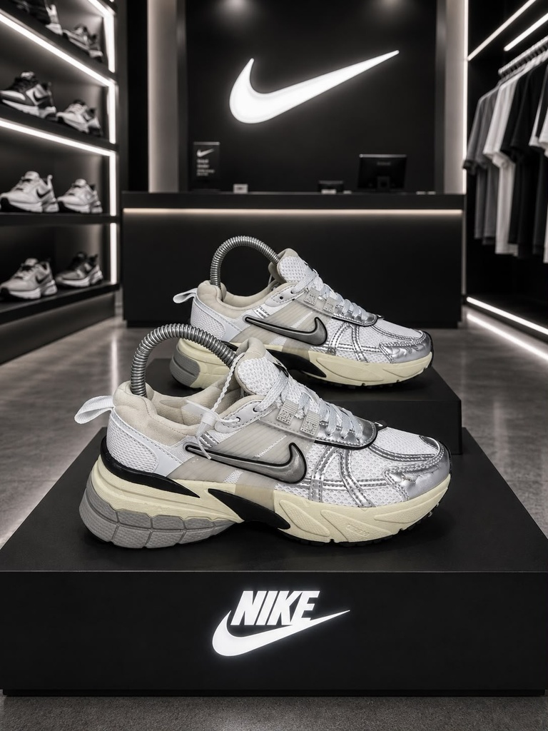 Nike Cushlom Blanco Plateado