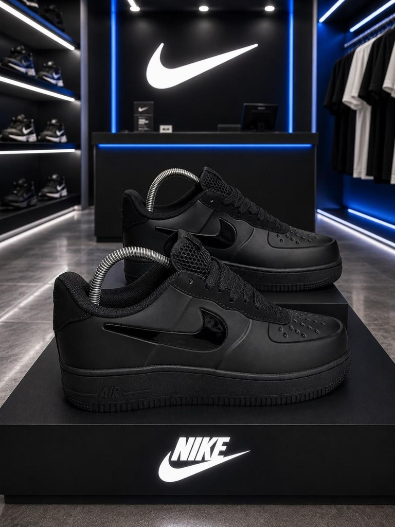 Nike AF1 Negra Talon Gamuza