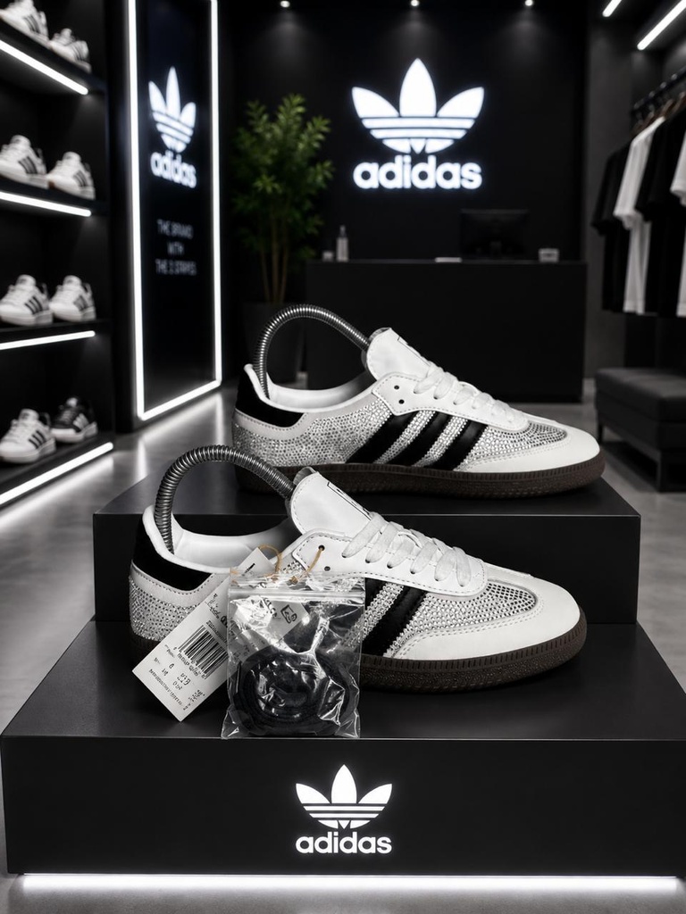 Adidas Samba Negra Blanca Perlada