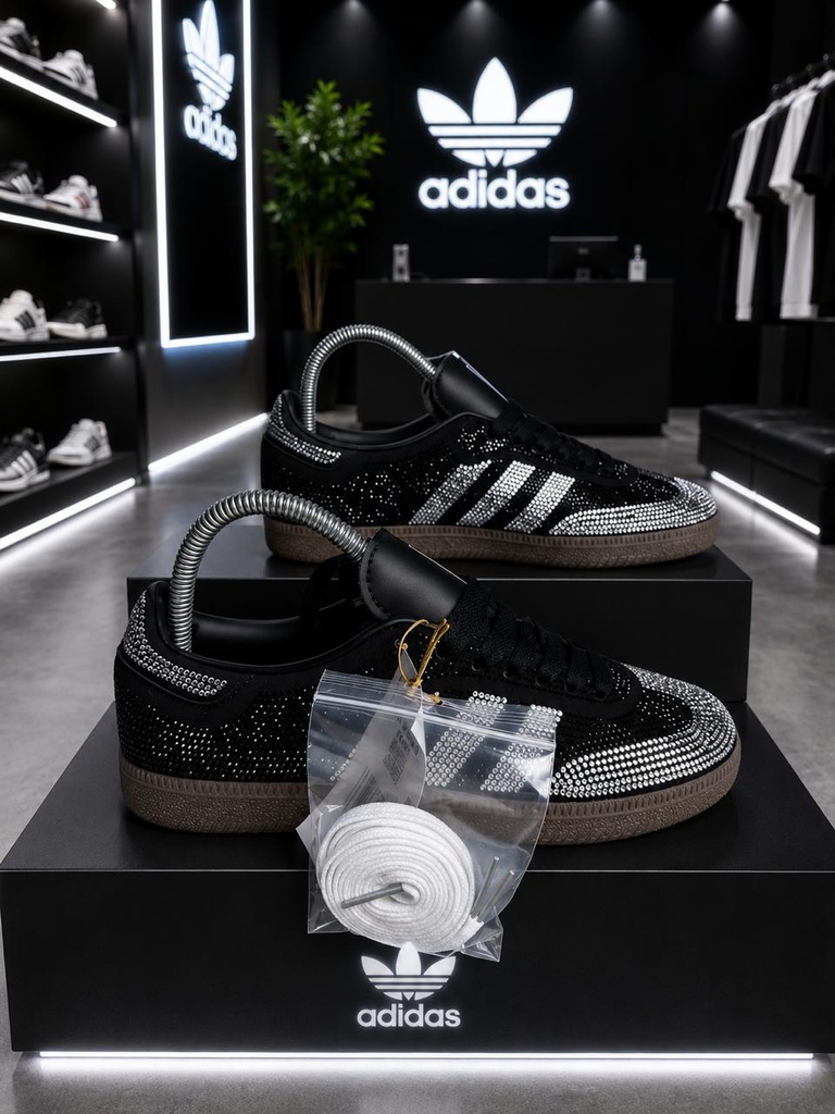 Adidas Samba Toda Negra Perlada 