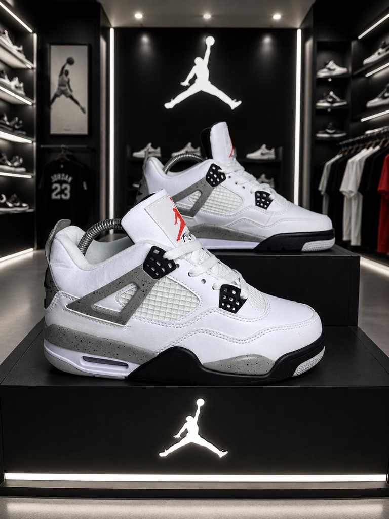 Jordan Retro 4 Blanca Gris 
