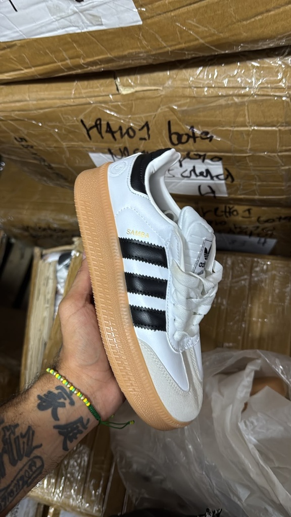 Caja Adidas Samba Blanco Suela Goma DF1-D31
