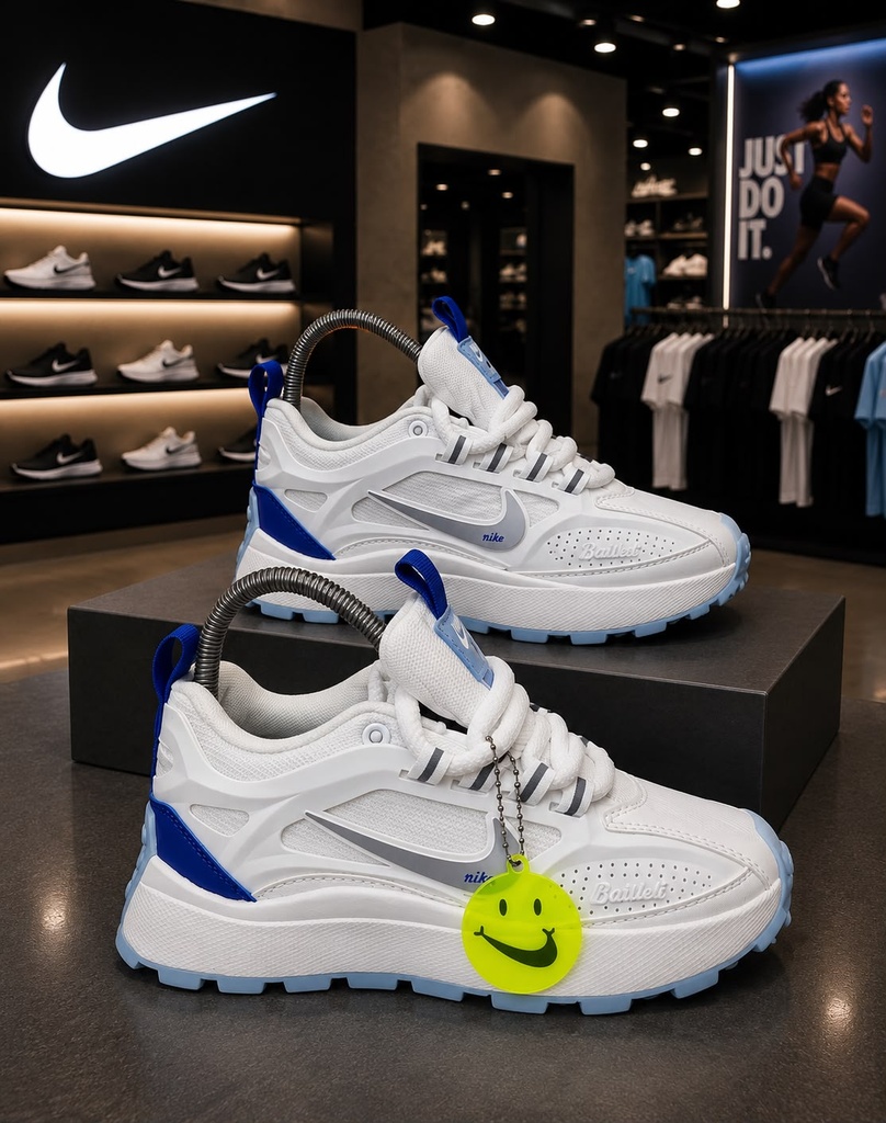 Nike Bailleli Blanca Azul NK714