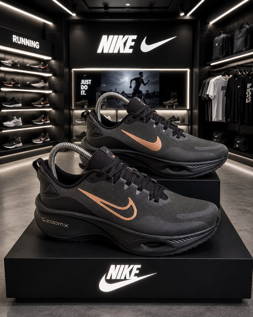 Nike Zoom X Plus Negro Dorado NK705