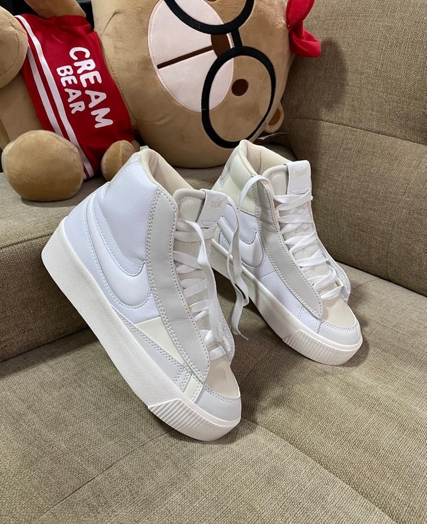 Nike Blazer Plataforma Bota Blanco Beige NK578