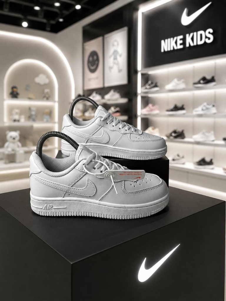 Nike Af1 Todo Blanco Niño NN54