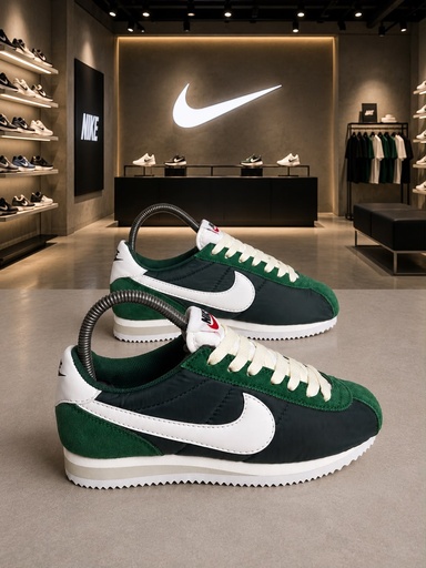 Nike Cortez Verde Linea Blanco NK780