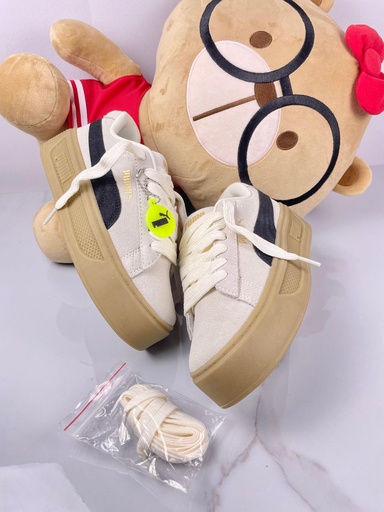 Puma Parma Plataforma Beige Negro PM154