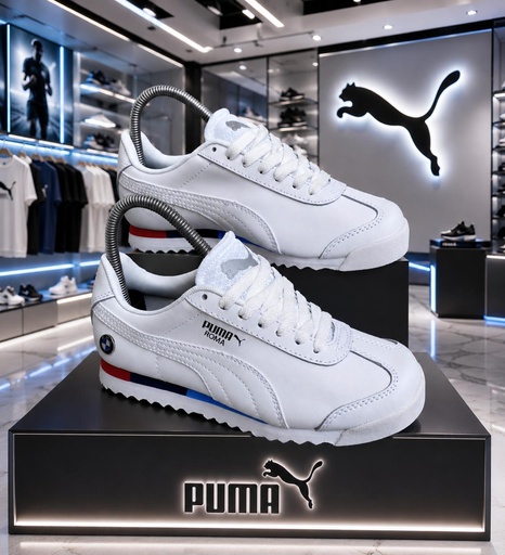 Puma Roma Bmw Blanco Rojo Gris PM123