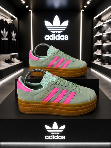 Adidas Gazelle Verde Rosado AD450