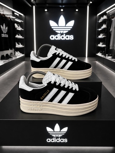 Adidas Gazelle Negro Beige AD405