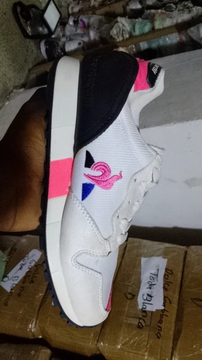 Le Coq Sportif Sintetica Blanco Fucsia LC32