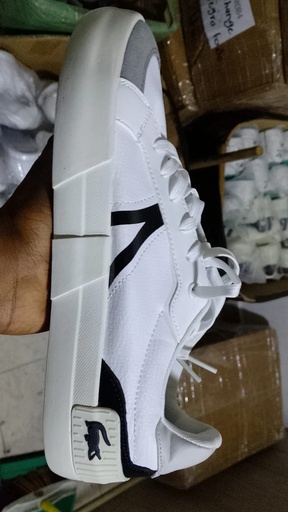 Lacoste Plataforma Blanco Linea Negra LE20