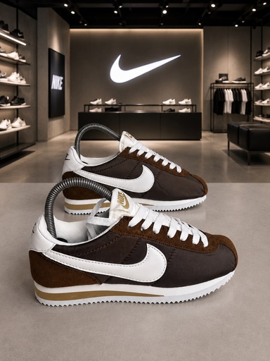 Nike Cortez Cafe Chulo Blanco-Gamuza