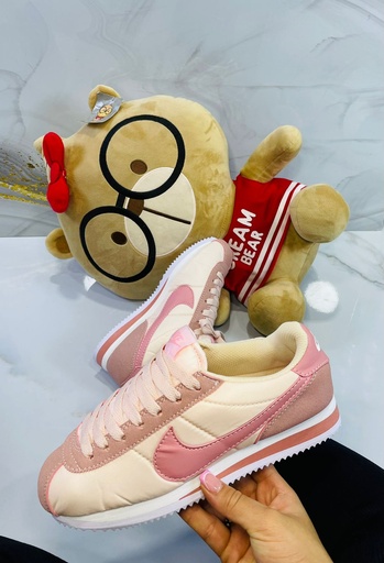 Nike Cortez Rosado Suela Blanca