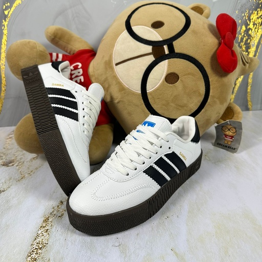 Adidas Samba Plataforma Blanco Negro