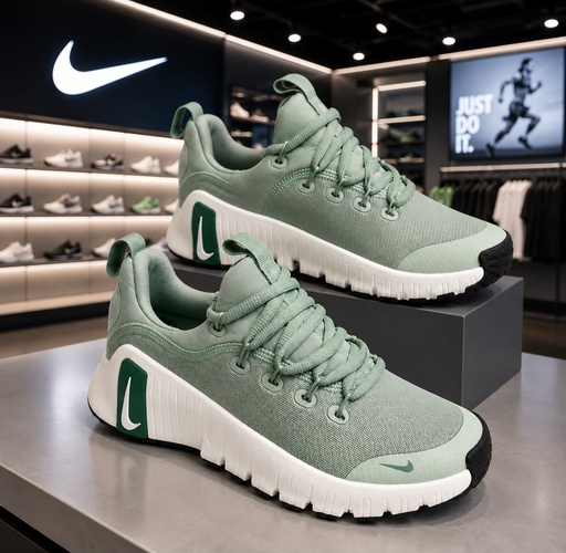 Nike Metcon Verde-Suela Blanca
