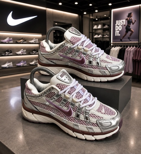 Nike  P6000 Gris-Palo Rosa