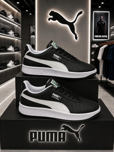 PUMA CALIFORNIA Negro Linea Blanca