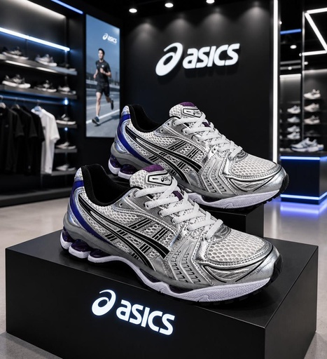 Asics Morado-Plateado