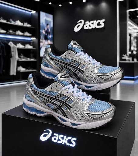 Asics Gris Azul