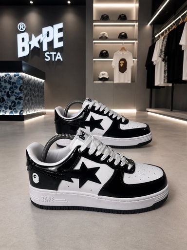 Bape Sta Negra Blanca