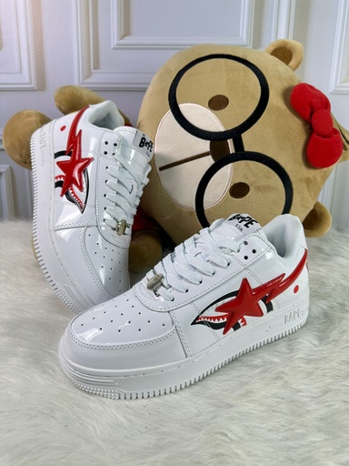 Bape Sta Blanco Rojo