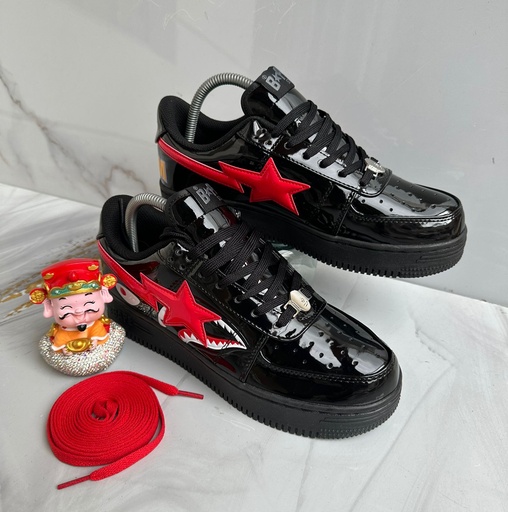 Bape Sta Negro Rojo