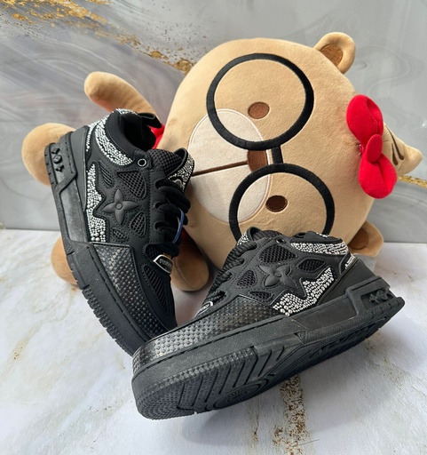 Louis Vuitton Negro Perla Plateado MS