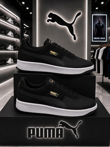 Puma California Negro Dorado-Fondo Negro