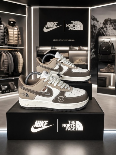 Nike AF1 The North Face Beige Cafe