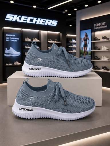 Skechers Clasica Azul Blanca