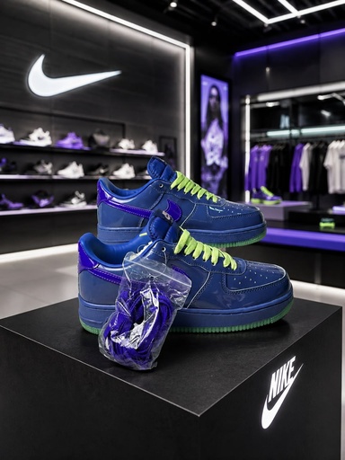 Nike AF1 Low Azul Charol