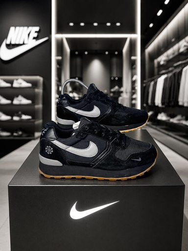 Nike Internacional II Negro Chulo Gris