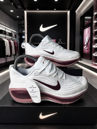 Nike Vomero Plus Blanco Rosa