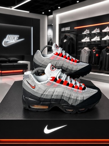 Nike 7 Camaras Gris Naranja 