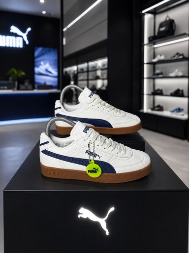 Puma Club II Beige Azul 
